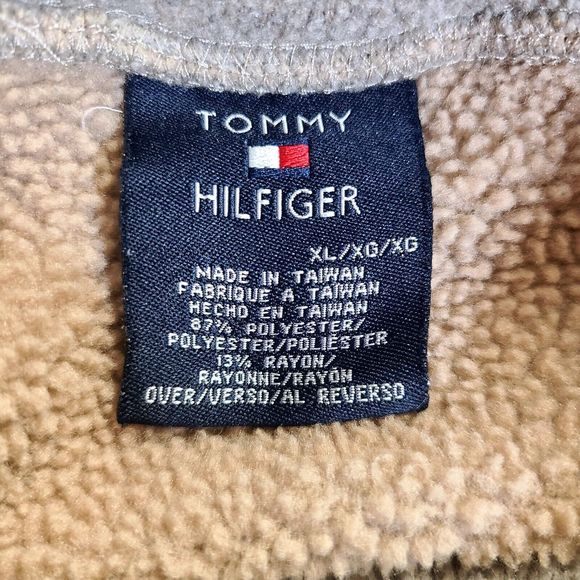 Tommy Hilfiger Sweatshirt Logo Y2K Vtg Mens Size XL Pullover Gray Long Sleeve - Picture 10 of 11